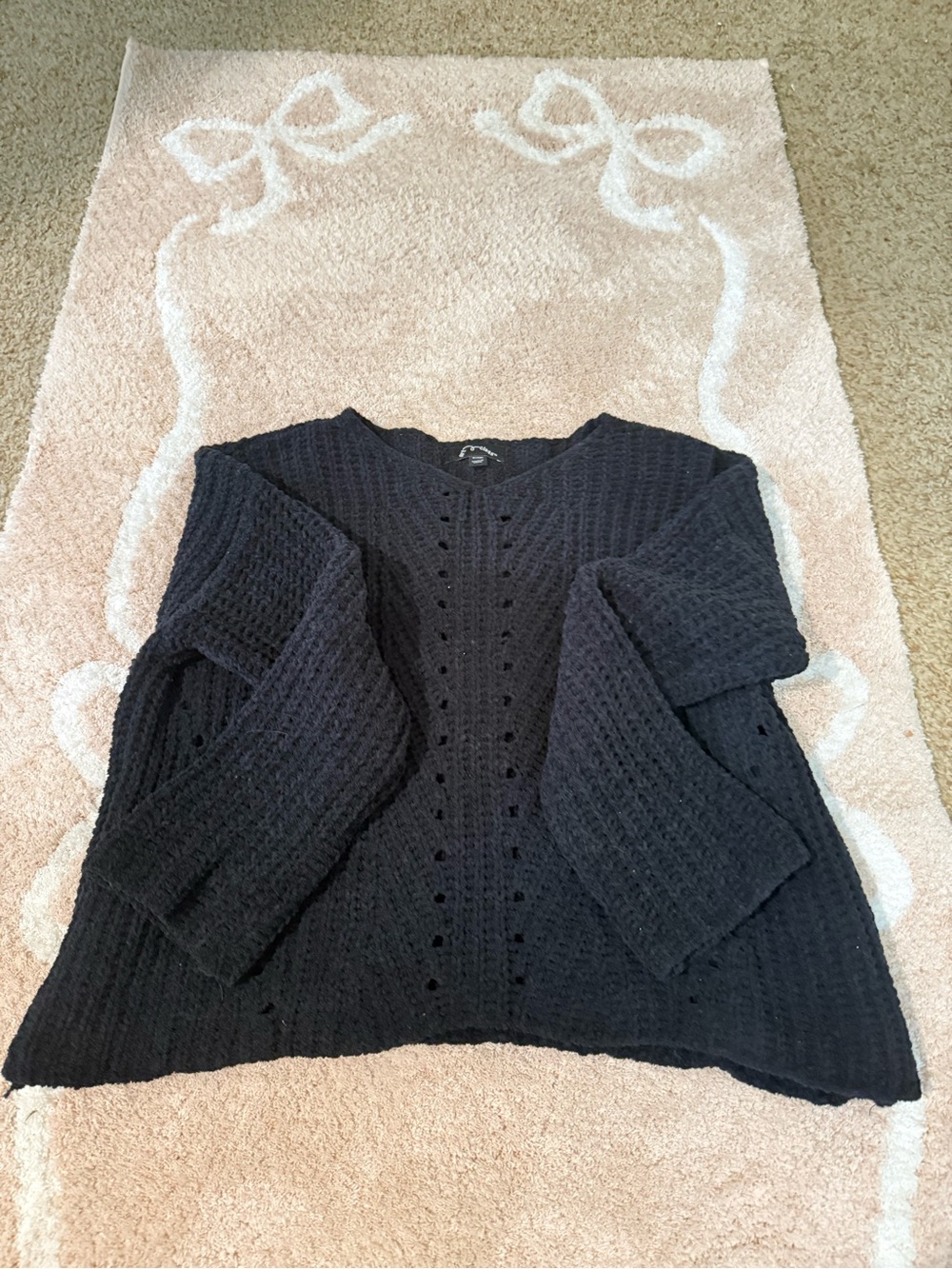art class Black Chunky Knit Sweater Top, hardly worn!